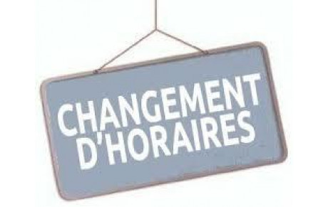 Entraînements du samedi 17 novembre 2018 décalés