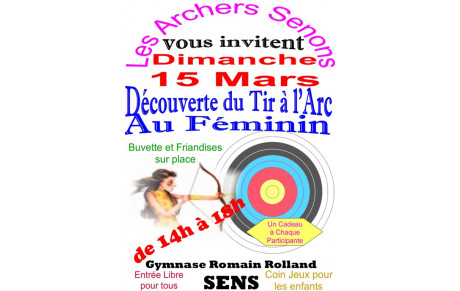 Journée tir à l'arc au féminin le dimanche 15 mars 2020
